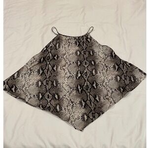 She Sky Snake‎ Womens Print Halter Neck Tank Top S